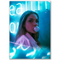 Neon Vibes Bubblegum Girl Poster