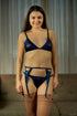 Celeste's Navy Blue Lingerie and Nude Stockings from the 'Celeste-in-Modry' Session