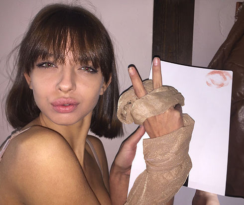 Pantyhose of VERONIKA 2017-03 - Wolford Satin Touch 20