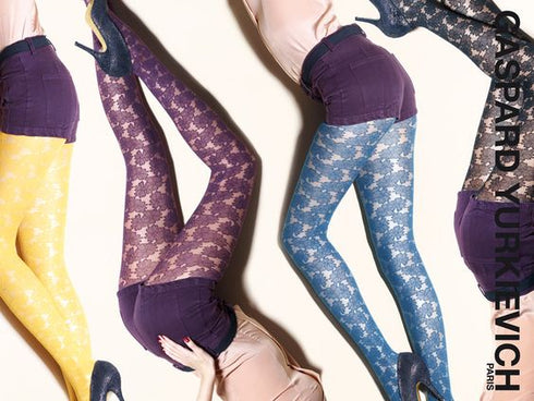 PANTYHOSE of KATE 2017-12(1) Yellow GERBE FLORAL FASION