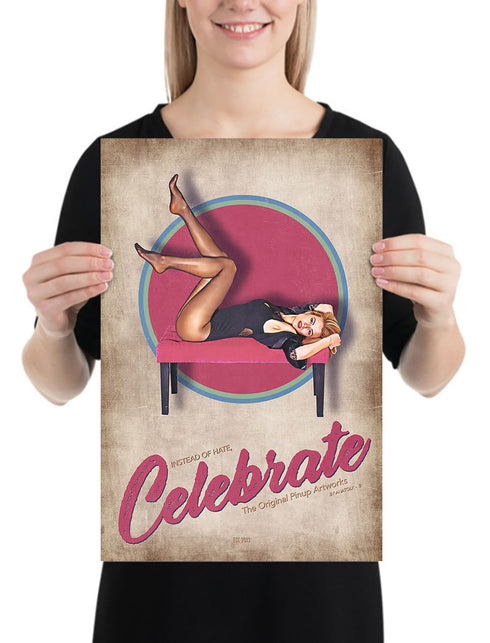 Masaki Pinup Celebrate Poster