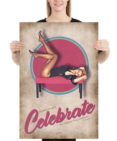 Masaki Pinup Celebrate Poster