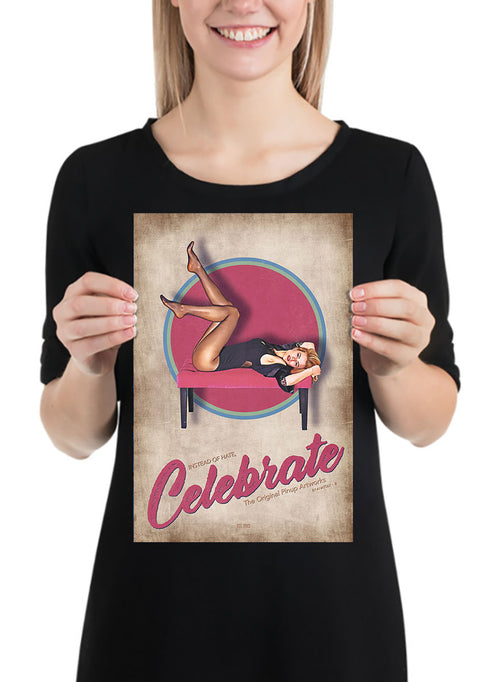 Masaki Pinup Celebrate Poster
