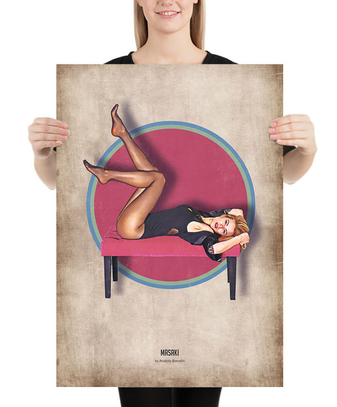 Masaki Pinup Celebrate Notext Poster