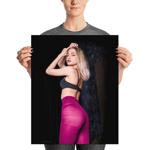 Viktoria in Purple - Fine Art Paper Poster