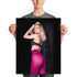 Viktoria in Purple - Fine Art Paper Poster