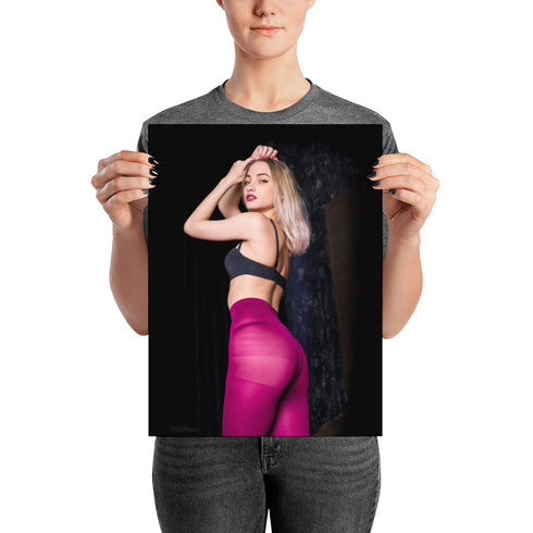 Viktoria in Purple - Fine Art Paper Poster
