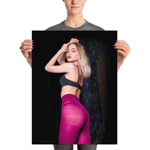 Viktoria in Purple - Fine Art Paper Poster