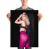 Viktoria in Purple - Fine Art Paper Poster